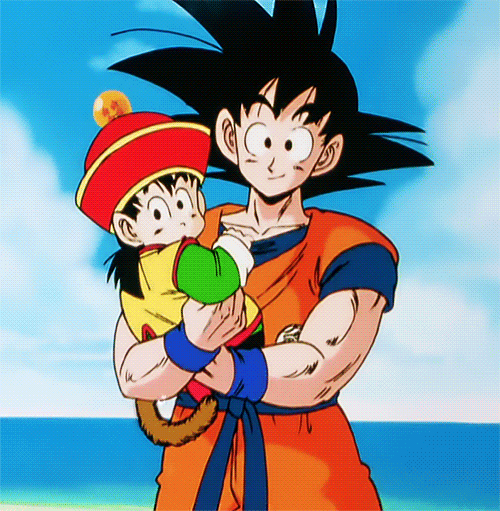 Goku and Gohan... Cute! | DBZ | Pinterest | Goku, Padre y Animación