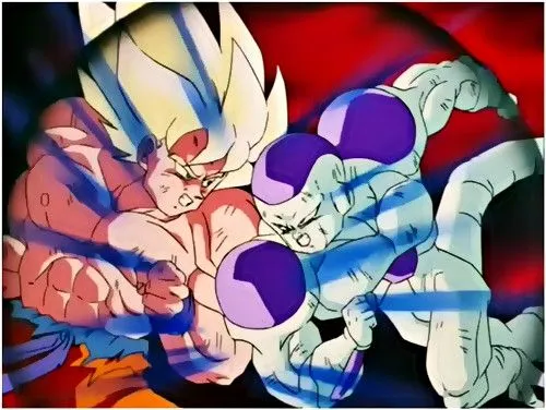 Goku azul VS Freezer dorado! DBZ:FnF - Taringa!
