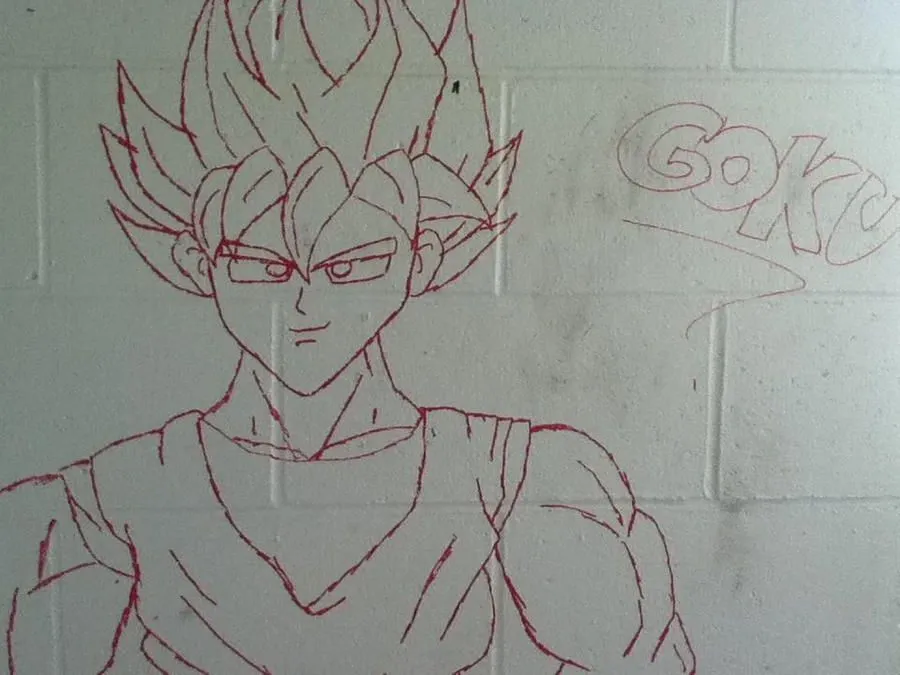 Goku graffiti by RenardFurrieFox on DeviantArt Goku graffiti by RenardFurrieFox on DeviantArt