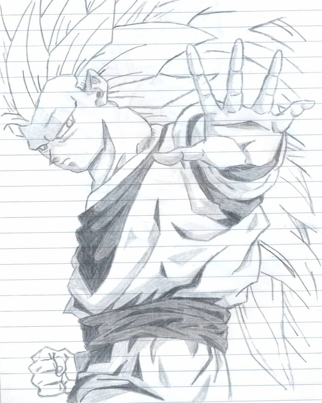 Dibujos de goku a lapiz - Imagui