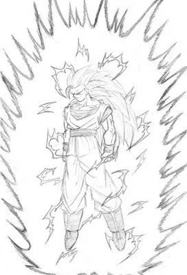 Goku ssj4 para colorear - Imagui
