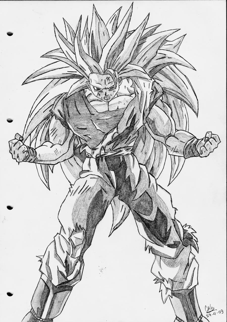 Goku super saiyan 5 colorear - Imagui
