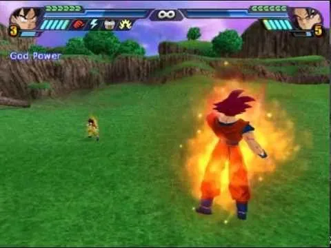 Goku Super Saiyan God VS Goku SSJ4 GT (Dragonball Z Budokai ...