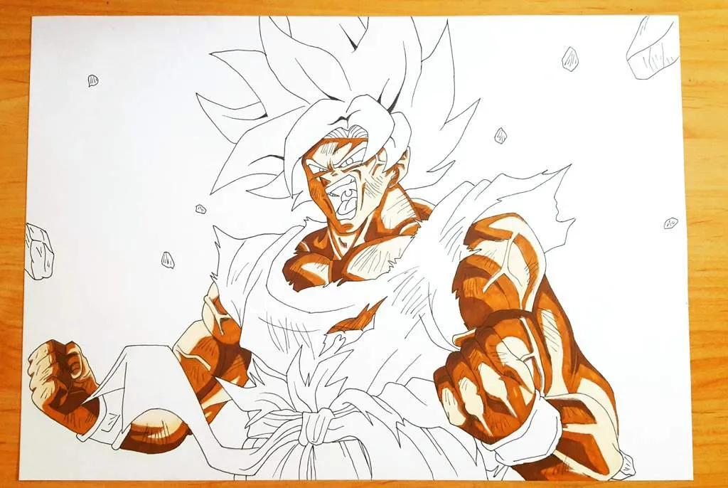 GOKU SUPER SAIYAN 1 + VIDEO TUTORIAL | DibujArte Amino
