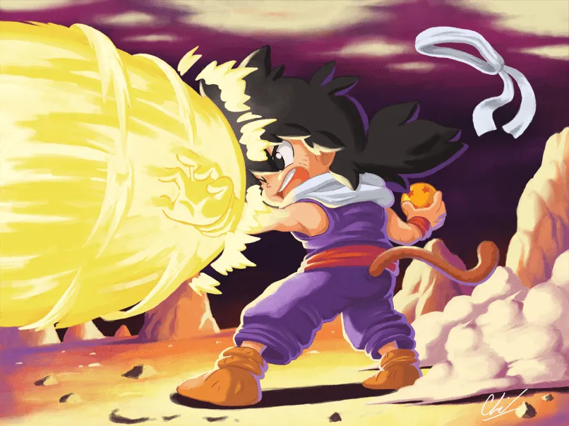 Goku y Vegeta: Gohan niño