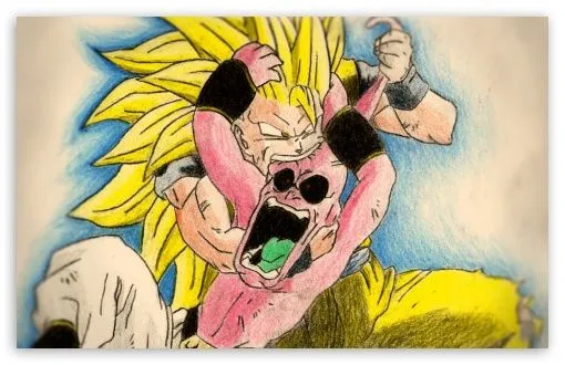 Goku vs Boo HD desktop wallpaper : Widescreen : High Definition ... Goku vs Boo HD desktop wallpaper : Widescreen : High Definition ...