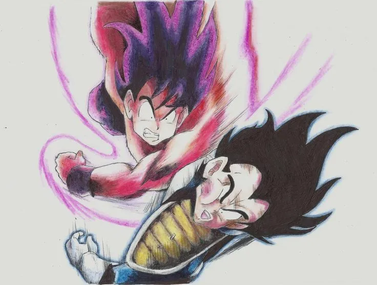 Goku vs Vegeta! Dibujo finalizado. Vaya, usar colores no es tan ... Goku vs Vegeta! Dibujo finalizado. Vaya, usar colores no es tan ...