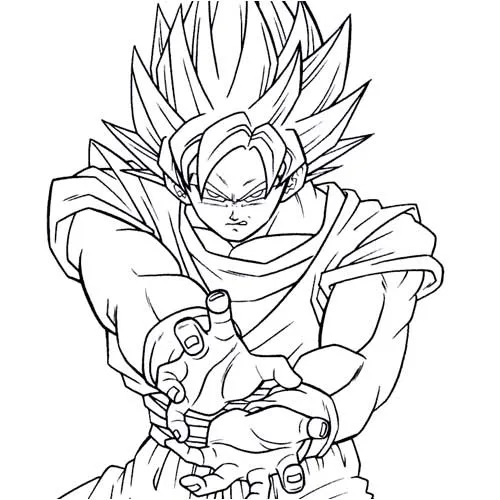 imagenes de goku para dibujar faciles