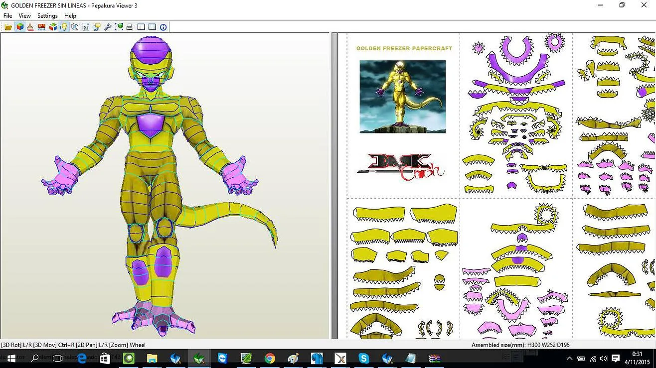Golden Freezer - Papercraft Gratis - Papercraft Gratis Golden Freezer - Papercraft Gratis - Papercraft Gratis
