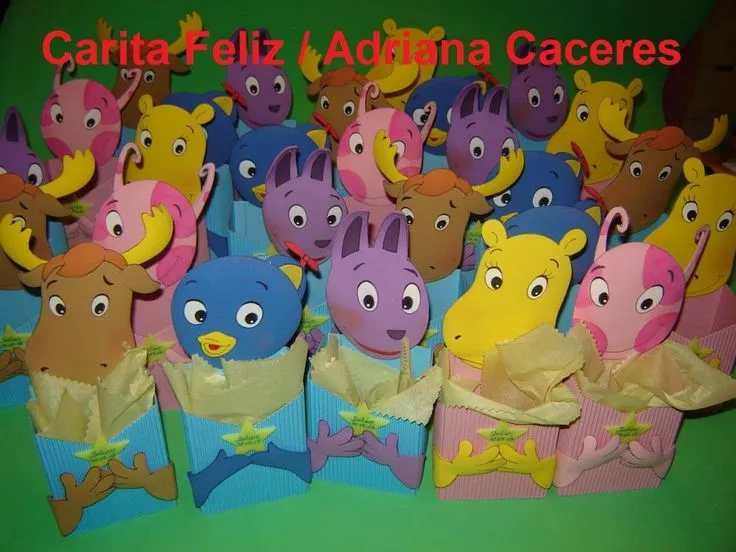 GOLOSINEROS INFANTILES EN GOMA EVA BACKYARDIGANS | dulceros ...