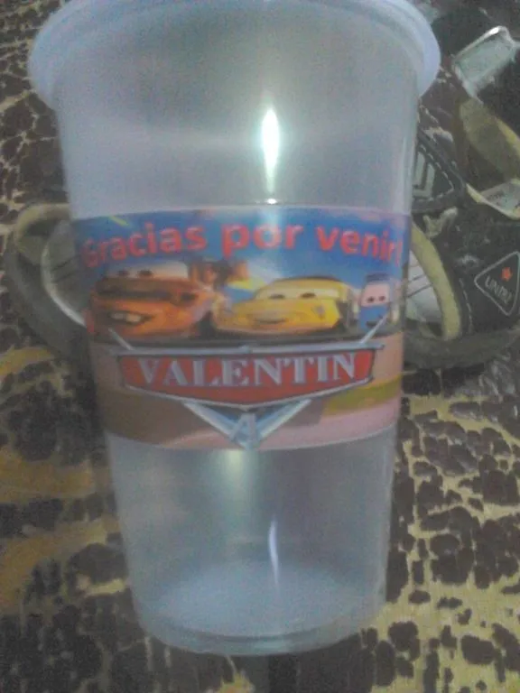 golosineros: vasos personalizados. |