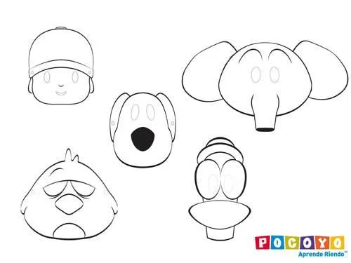 Como hacer en goma eva dibujos de Pocoyo - Imagui