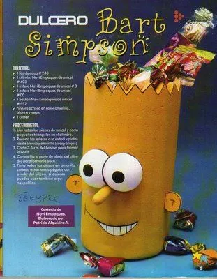 GOMA EVA: dulceros de bart simpson, de barney, mojo jojo ... GOMA EVA: dulceros de bart simpson, de barney, mojo jojo ...