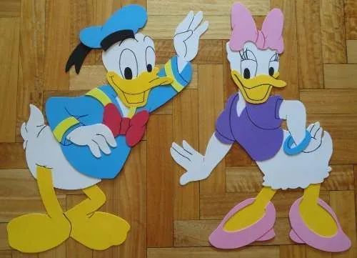 Pato Donald Y Daisy, Mickey Minnie Pluto Para Cartel Cumple ...