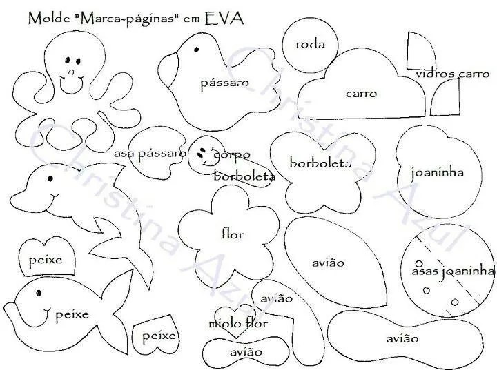 Moldes para goma-eva | MARCAPAGINAS | Pinterest | Animal Moldes para goma-eva | MARCAPAGINAS | Pinterest | Animal