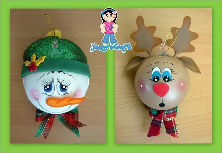 Adornos navideños de goma eva | Goma eva | Pinterest | Manualidades