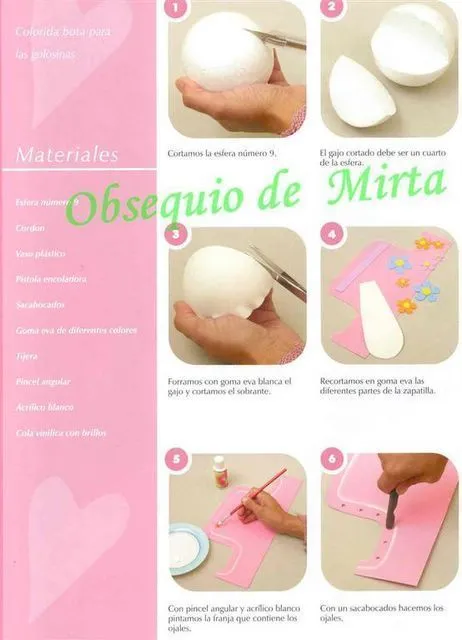 Como hacer zapatillas de ballet en foami - Imagui Como hacer zapatillas de ballet en foami - Imagui