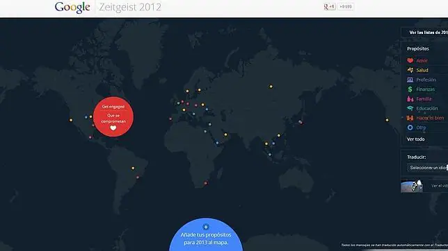 Google crea un mapa mundial de los propósitos del año - ABC. Google crea un mapa mundial de los propósitos del año - ABC.