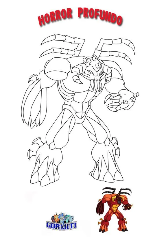 Gormiti: La evolución neorgánica: Dibujos para Colorear de Gormiti Gormiti: La evolución neorgánica: Dibujos para Colorear de Gormiti