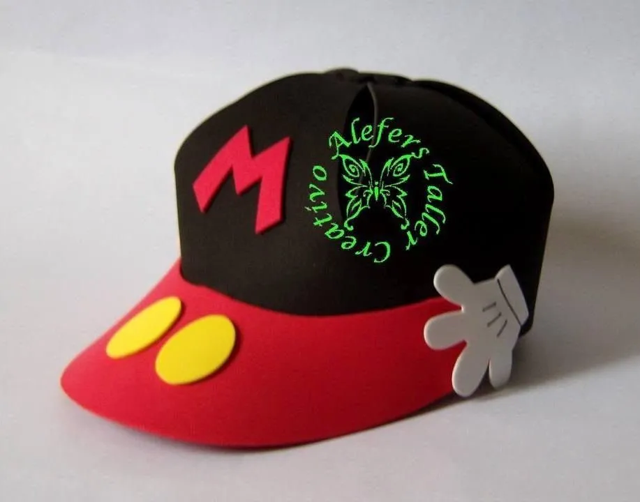 GORRA MICKEY MOUSE | Gorro de mickey mouse, Gorra de fomi, Piñatas de minnie mouse GORRA MICKEY MOUSE | Gorro de mickey mouse, Gorra de fomi, Piñatas de minnie mouse