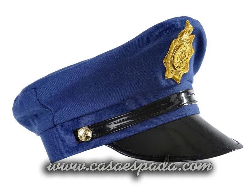 Gorra plato policía azul - CASA ESPADA