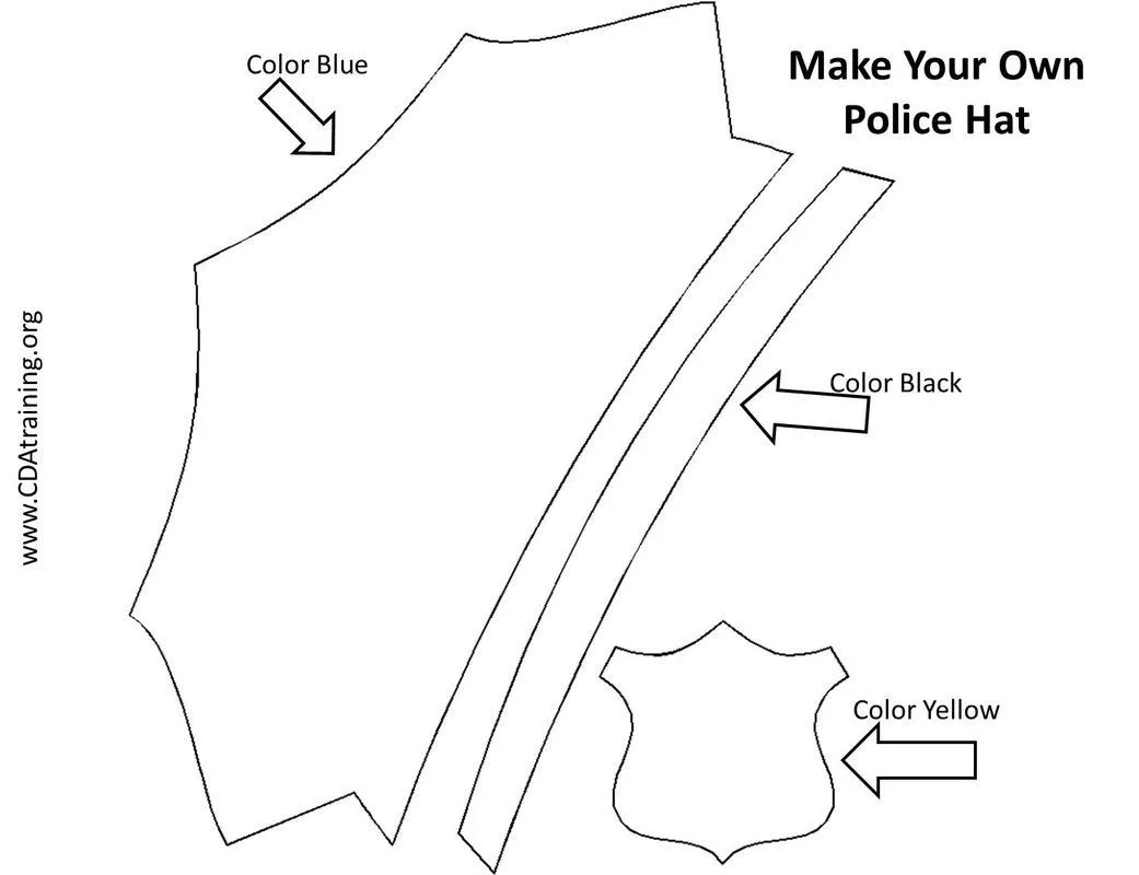Como hacer una gorra de policía de fieltro para disfraz | Trato o truco Como hacer una gorra de policía de fieltro para disfraz | Trato o truco