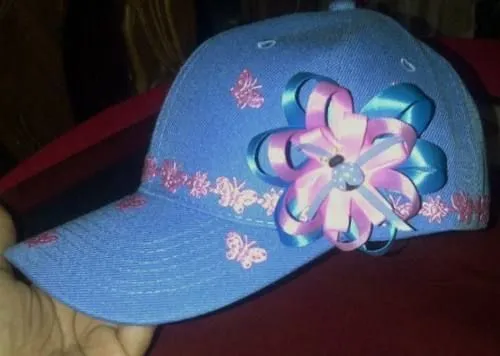 gorras decoradas con cinta - Buscar con Google | gorras decoradas ...
