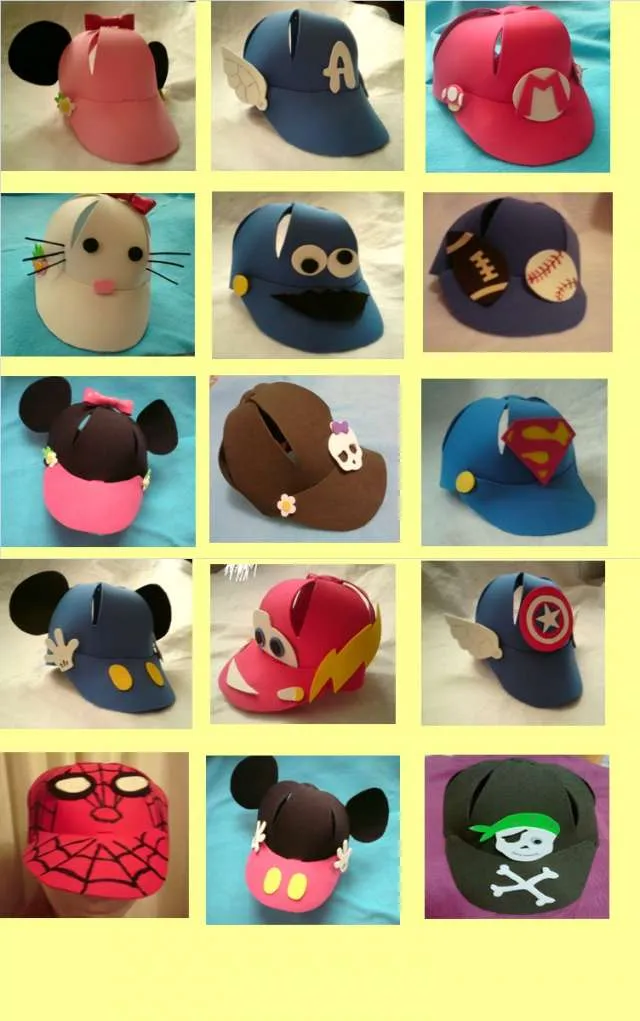 Gorras de foami minion, chavo 8, mickey en Cuauhtémoc - Accesorios de Bebes y Niños | 479931 Gorras de foami minion, chavo 8, mickey en Cuauhtémoc - Accesorios de Bebes y Niños | 479931