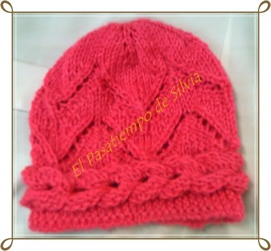 Gorras tejidas a dos agujas - Imagui