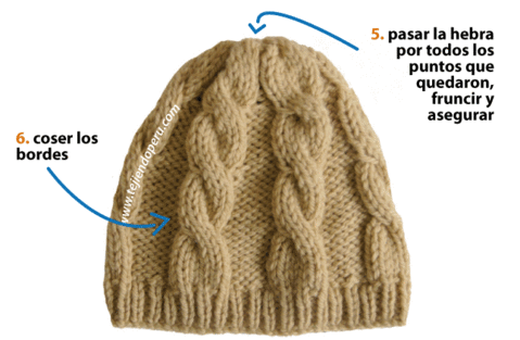 Imagenes y muestras para tejer gorros - Imagui