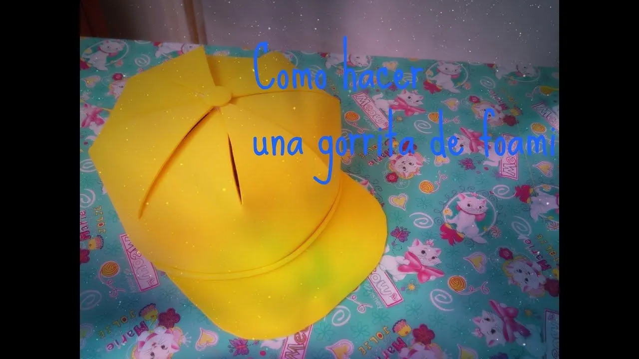 Como hacer una gorrita de foami (2) - YouTube Como hacer una gorrita de foami (2) - YouTube