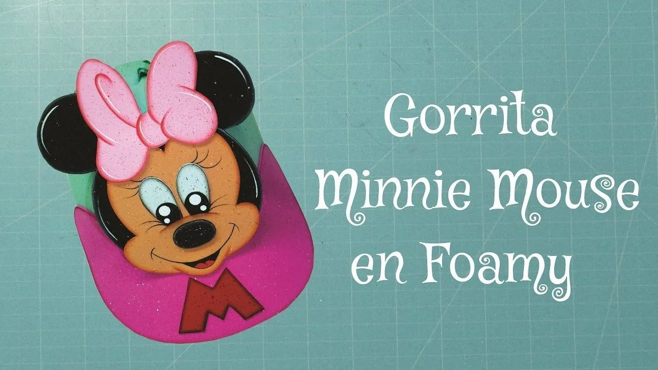 Gorrita Minnie Mouse en Foamy, Goma Eva, Microporoso (Handmade Craft)❤️ - YouTube Gorrita Minnie Mouse en Foamy, Goma Eva, Microporoso (Handmade Craft)❤️ - YouTube