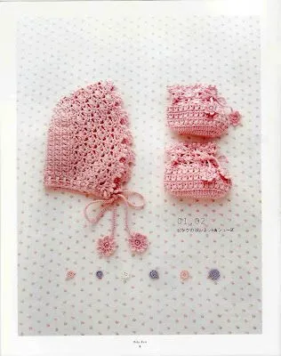 Este conjunto de gorro y zapatitos la verdad me pareció un sueño. Me ...