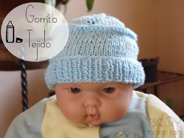 gorrito tejido a dos agujas para bebe | facilisimo.com