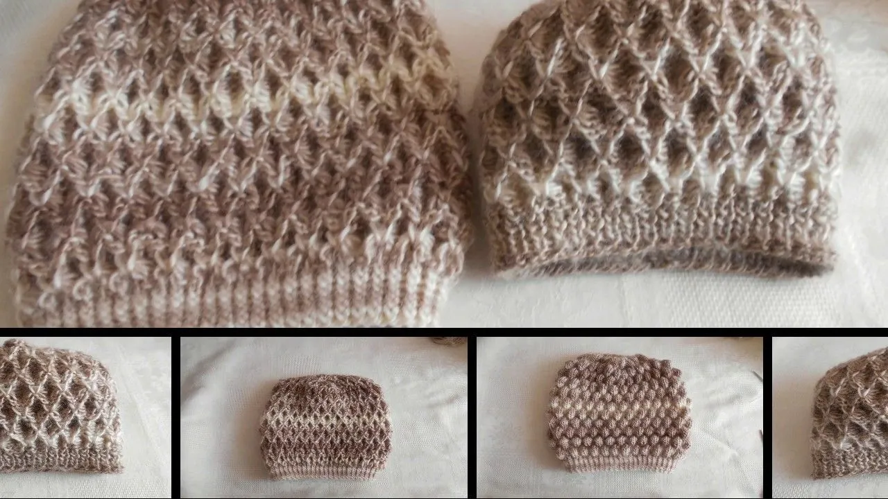 Gorro para adultos y niños unisex en dos agujas parte 1 - YouTube Gorro para adultos y niños unisex en dos agujas parte 1 - YouTube
