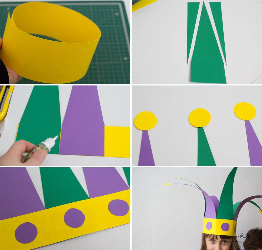 Gorro de arlequín -Manualidades Infantiles