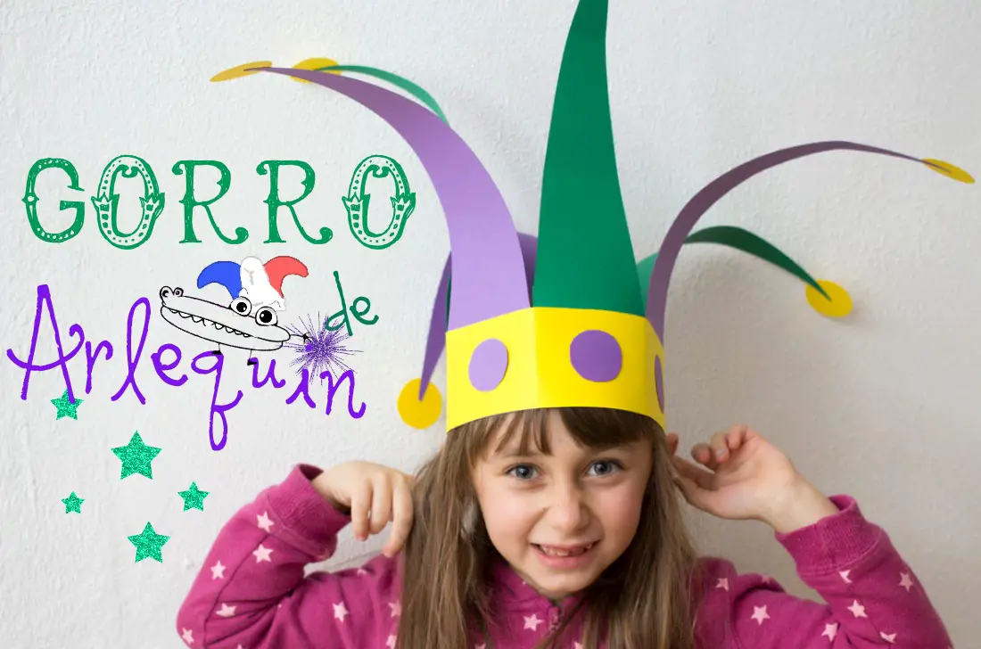 Gorro de arlequín -Manualidades Infantiles