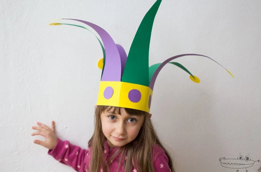 Gorro de arlequín -Manualidades Infantiles