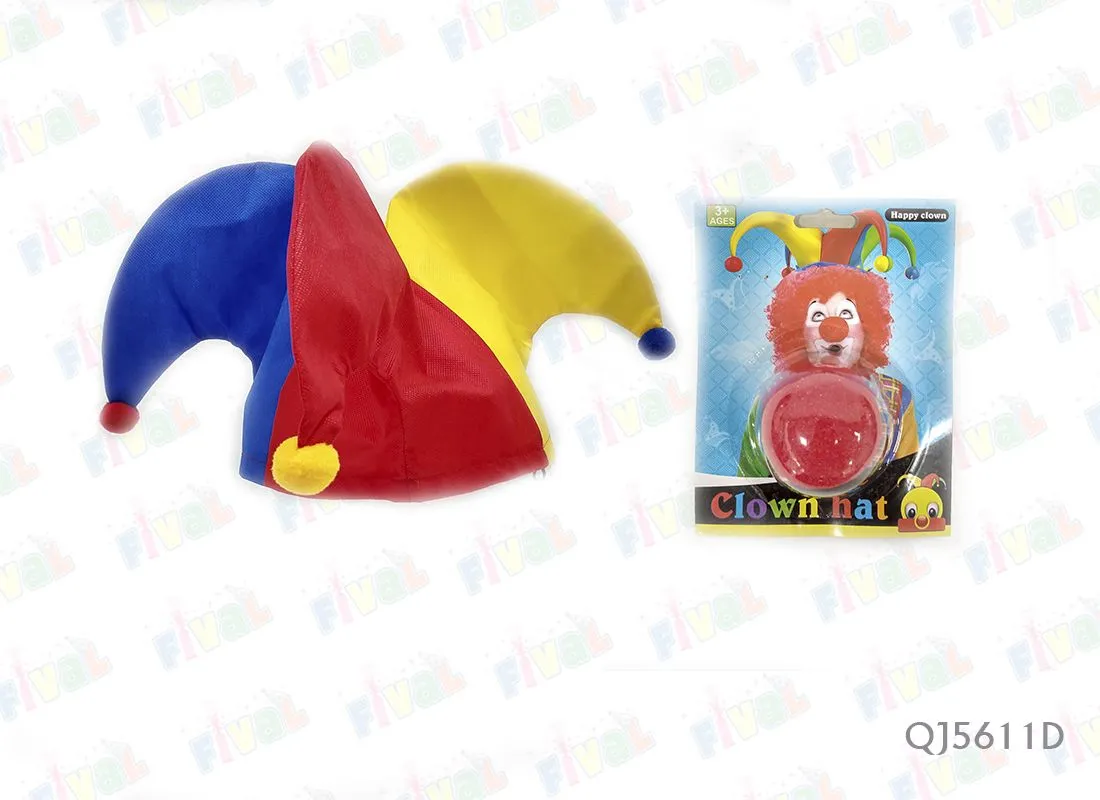 GORRO ARLEQUIN PAYASO 3 PUNTAS NARIZ ESPUMA - FIVAL: Distribuidores Mayoristas | Fiestas, Hora Loca, Halloween y más GORRO ARLEQUIN PAYASO 3 PUNTAS NARIZ ESPUMA - FIVAL: Distribuidores Mayoristas | Fiestas, Hora Loca, Halloween y más