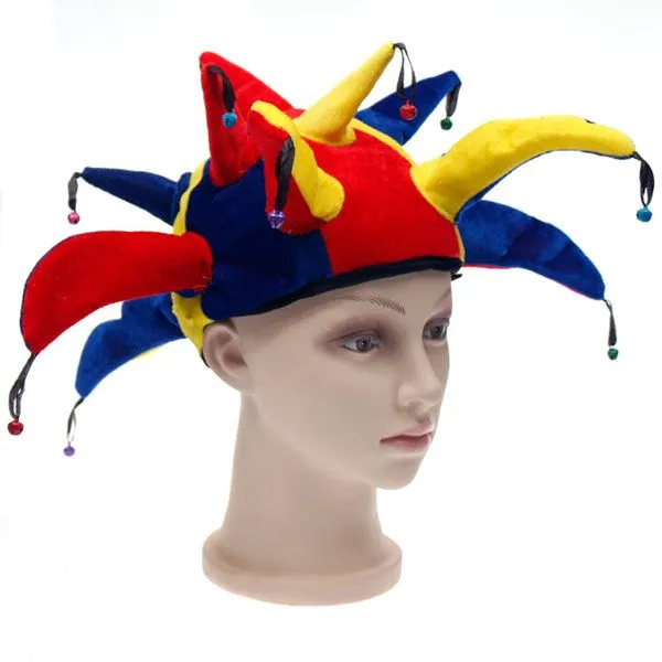 Gorro Arlequin Sombrero Bufon Disfraz Payaso Multicolor 13 Puntas Gorro Arlequin Sombrero Bufon Disfraz Payaso Multicolor 13 Puntas