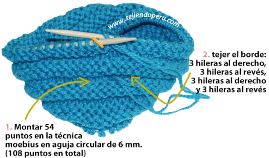 Puntos para tejer gorros dos agujas - Imagui Puntos para tejer gorros dos agujas - Imagui