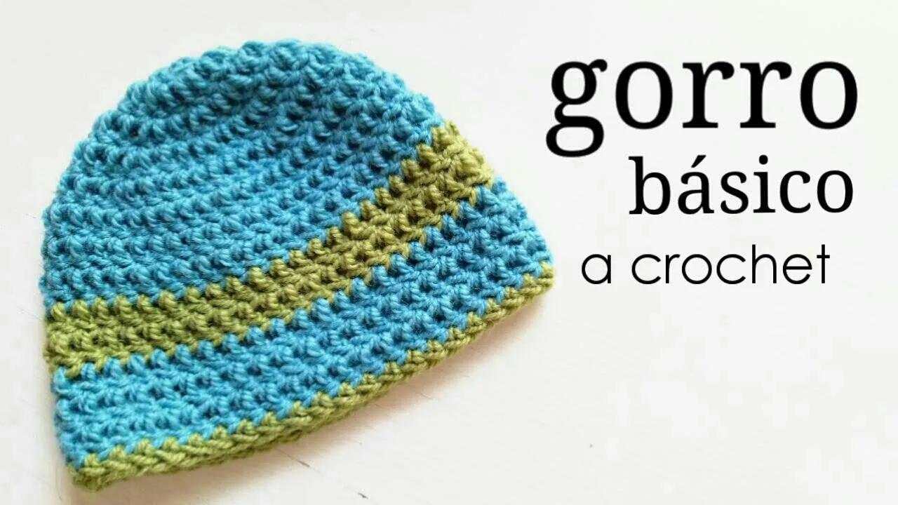Gorro Básico a Crochet - TODAS LAS TALLAS | How to crochet a basic ...
