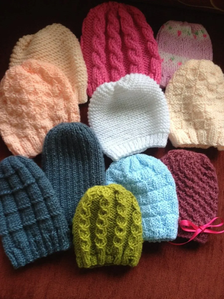 gorro bebe ni a ni o tejido a mano crochet dos agujas 0 12m ...