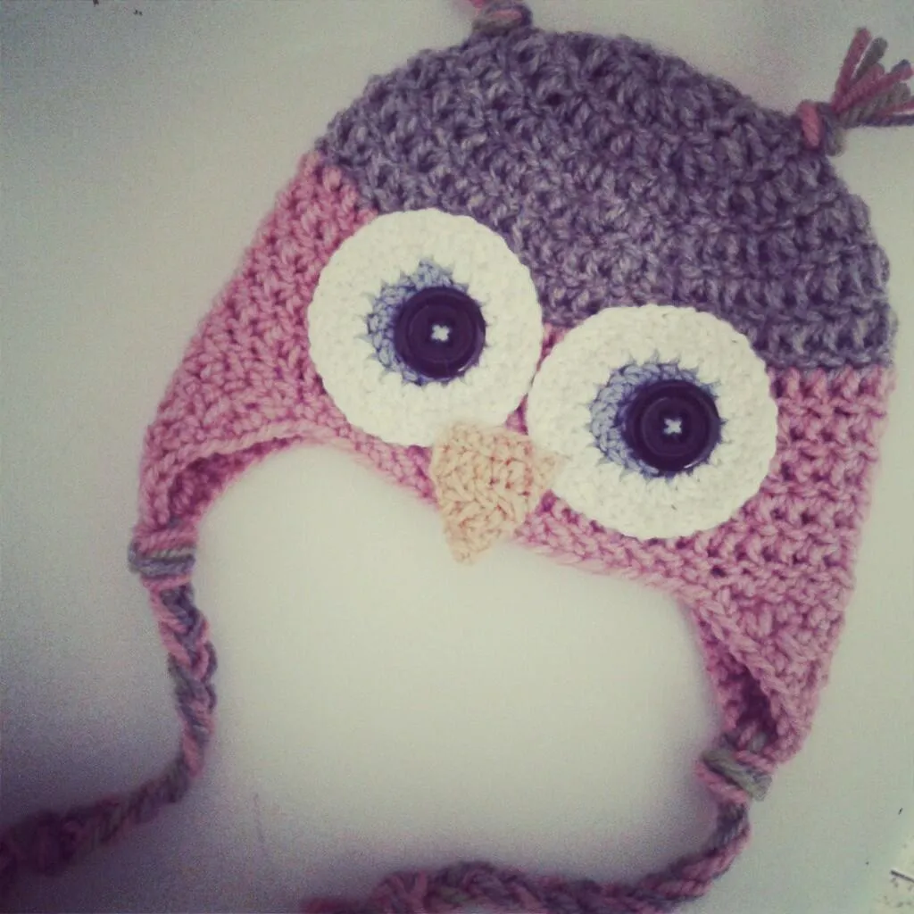Gorro de Buho a Crochet - Ahuyama Crochet