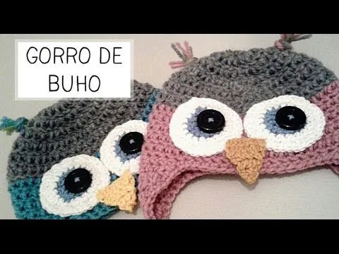 Gorro de Buho a Crochet - Tallas de 0 a 2 años - Parte 1 de 2 ...