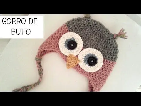 Gorro de Buho a Crochet - Tallas de 0 a 2 años - Parte 2 de 2 ...