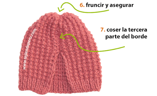 Gorro capucha con borlas - Tejiendo Perú