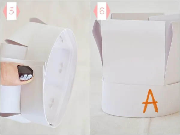 Cómo hacer un gorro de cocinero paso a paso_2 | Manualidades ... Cómo hacer un gorro de cocinero paso a paso_2 | Manualidades ...