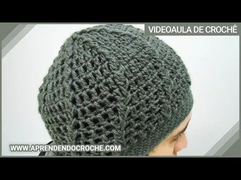 Gorro de Croche Masculino Homem - 1º Parte - Aprendendo Crochê ...