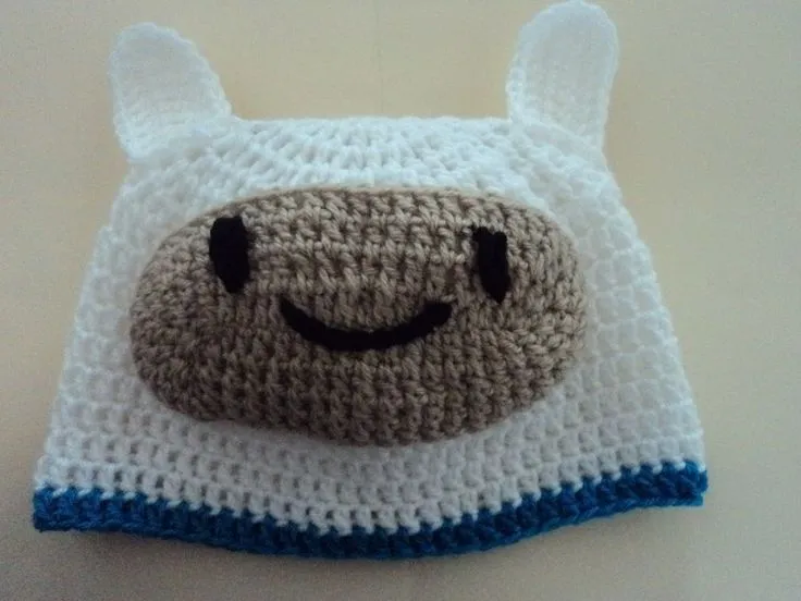 Gorro crochet Finn - hora de aventura | Lussi Lu | Pinterest | Crochet